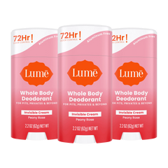 Peony Rose | Cream Stick Deodorant 3-Pack