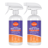Laundry Stink Eraser | Pretreat Spray + Scrub Brush 2-Pack