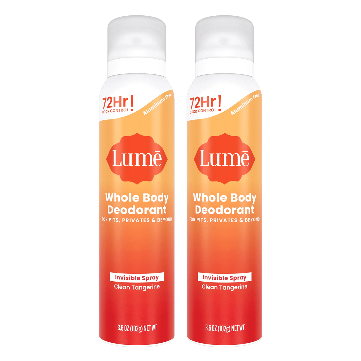 Clean Tangerine | Spray Deodorant 2-Pack