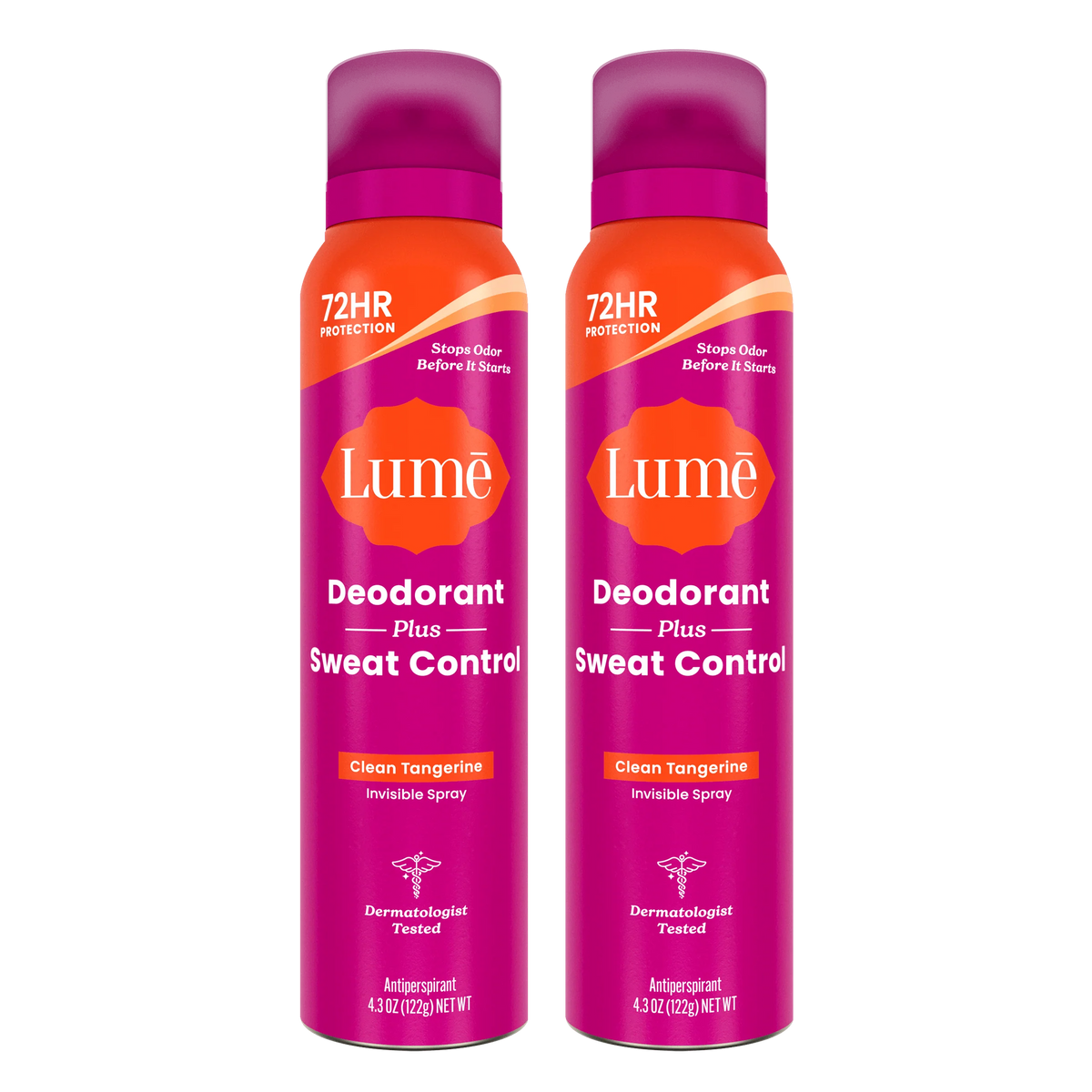 Clean Tangerine | Sweat Control Spray Deodorant 2-Pack