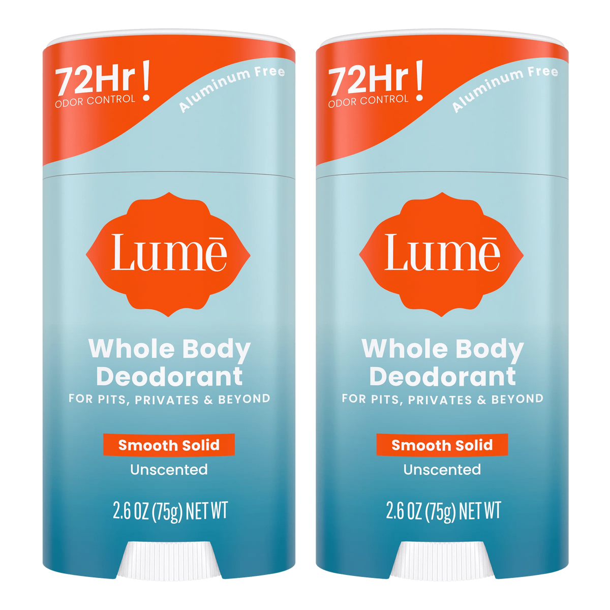 Unscented | Solid Stick Deodorant 2-Pack