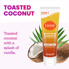 Toasted Coconut | Cream Deodorant Tube 14.50% Off Auto renew